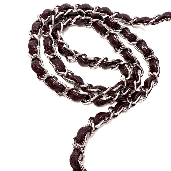 Chanel Caviar Classic Flap Mini Rectangular Burgundy Raisin Limited Edition - Picture 15 of 16